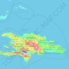 Puerto Plata topographic map, elevation, terrain