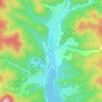 Firiza topographic map, elevation, terrain