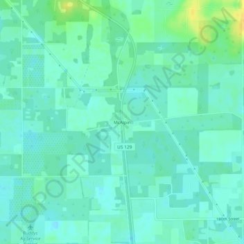 McAlpin topographic map, elevation, terrain