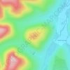 Doddin topographic map, elevation, terrain