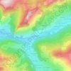 Les Canevières topographic map, elevation, terrain