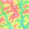 Tredinnick topographic map, elevation, terrain