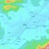 Baitang topographic map, elevation, terrain