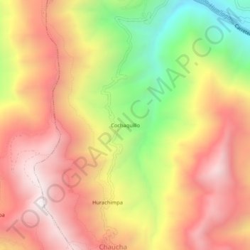 Cochaquillo topographic map, elevation, terrain