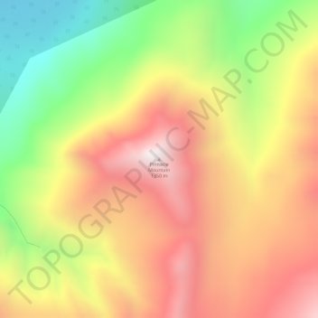 Pinnacle Mountain topographic map, elevation, terrain