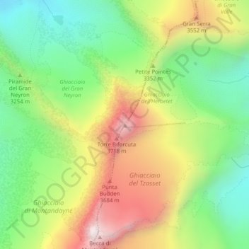 Herbetet topographic map, elevation, terrain