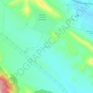 Hayasi topographic map, elevation, terrain