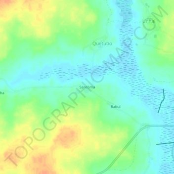 Sancoma topographic map, elevation, terrain