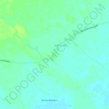 Armadillo topographic map, elevation, terrain