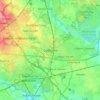 Golborne topographic map, elevation, terrain