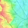 Scawsby topographic map, elevation, terrain