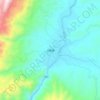 Kasi topographic map, elevation, terrain