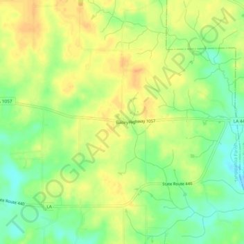 Bailey topographic map, elevation, terrain