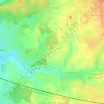 Bausset topographic map, elevation, terrain