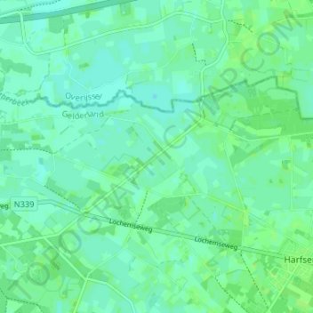 Kring van Dorth topographic map, elevation, terrain