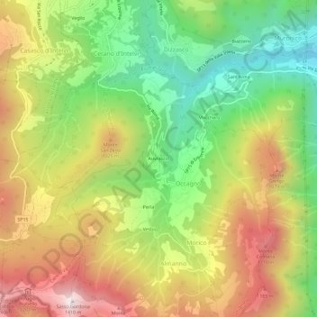 Auvrascio topographic map, elevation, terrain