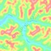 Cowcreek topographic map, elevation, terrain