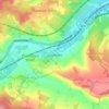 Chartham topographic map, elevation, terrain