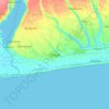 Ouidah topographic map, elevation, terrain