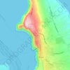 Firostefani topographic map, elevation, terrain