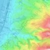 Rabieh topographic map, elevation, terrain