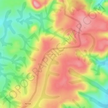 Mabarangal'l topographic map, elevation, terrain