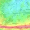 Flexford topographic map, elevation, terrain