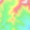 Cuchilla La Honda topographic map, elevation, terrain