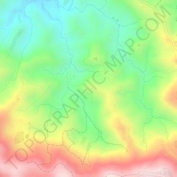 Kahundu topographic map, elevation, terrain