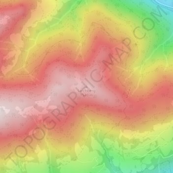 Lärchberg topographic map, elevation, terrain