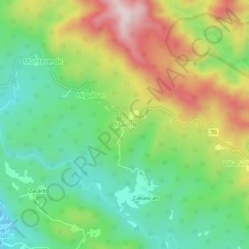 Mailhi topographic map, elevation, terrain