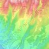 Debreuil topographic map, elevation, terrain