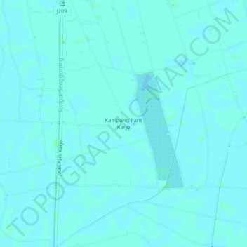 Kampung Parit Karjo topographic map, elevation, terrain