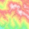Al `Arif topographic map, elevation, terrain
