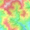 pirag topographic map, elevation, terrain