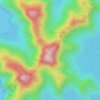 Gunung Sebuku topographic map, elevation, terrain