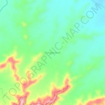 Dongarwadi topographic map, elevation, terrain