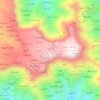 As Salw topographic map, elevation, terrain