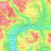 Rickmansworth topographic map, elevation, terrain