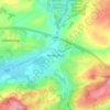 Porthyrhyd topographic map, elevation, terrain