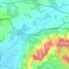 Dormington topographic map, elevation, terrain