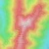 Mount Sassafras topographic map, elevation, terrain