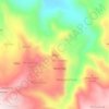 Nuba topographic map, elevation, terrain