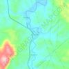 Río Grande topographic map, elevation, terrain