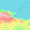 Bayang topographic map, elevation, terrain