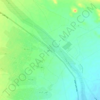 Paskuh topographic map, elevation, terrain