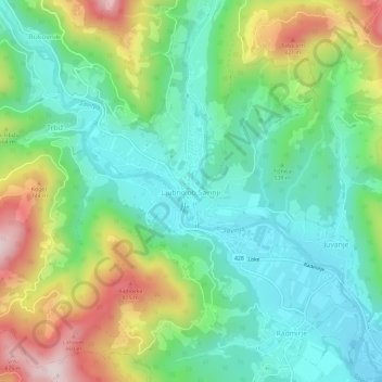 Ljubno ob Savinji topographic map, elevation, terrain