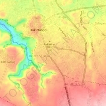 Sapiran topographic map, elevation, terrain