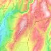 Marjayoun topographic map, elevation, terrain