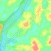 Meyo topographic map, elevation, terrain